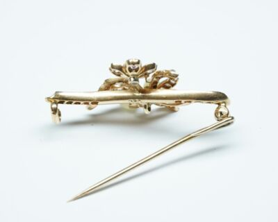 Antik Schmuck - Jugendstil Brosche um 1900