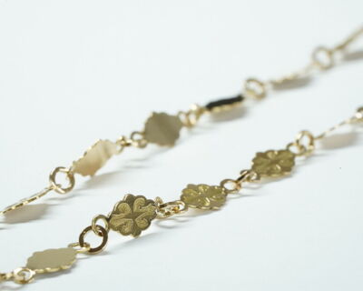 Secondhand Schmuck - Feine Halskette 18k Gelbgold 47cm