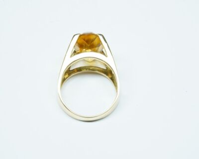 Schmuck aus zweiter Hand - 18k Gelbgold Fingerring mit Citrin
