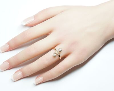 Antik Schmuck Fingerring - Toi e Moi um 1900