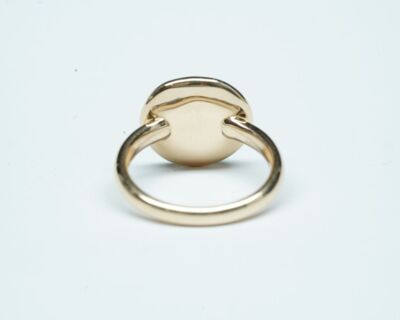 Pomellato "Sabbia" Fingerring Rosegold mit schwarzen Diamanten