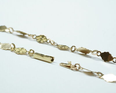 Secondhand Schmuck - Feine Halskette 18k Gelbgold 47cm