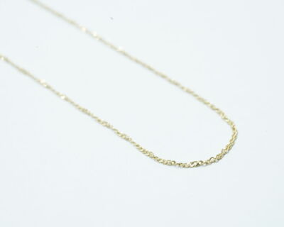 Secondhand Schmuck - Feine Flachpanzerkette 14k Gelbgold 47cm