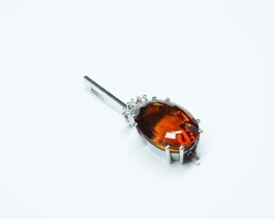 Schmuck aus zweiter Hand - 18k Weissgold mit Citrin
