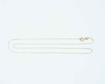 Secondhand Schmuck - Feine Flachpanzerkette 14k Gelbgold 47cm