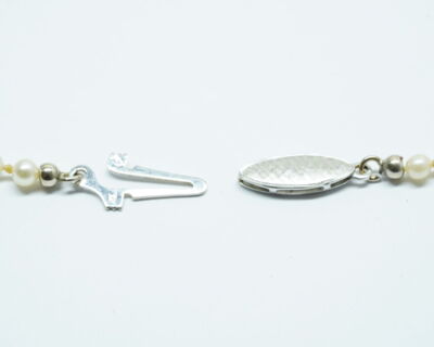 Secondhand Schmuck - Perlencollier mit 18k Goldverschluss