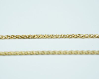 Schmuck aus zweiter Hand - 18k Gelbgold Zopfkette
