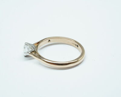 Secondhand Schmuck - Solitär Fingerring 18k Rosegold