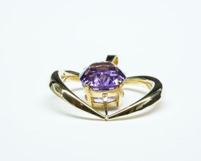 Schmuck aus zweiter Hand - 18k Gelbgold mit Amethyst