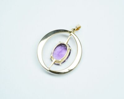Schmuck aus zweiter Hand - 18k Gelbgold mit Amethyst
