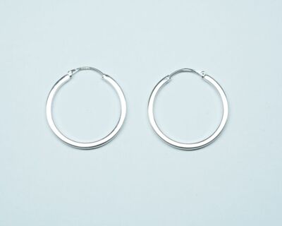 Schmuck aus zweiter Hand - Creolen 18k Weissgold