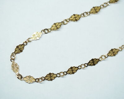 Secondhand Schmuck - Feine Halskette 18k Gelbgold 47cm