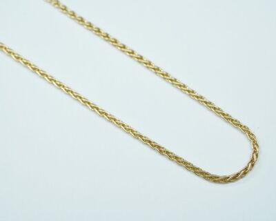 Schmuck aus zweiter Hand - 18k Gelbgold Zopfkette
