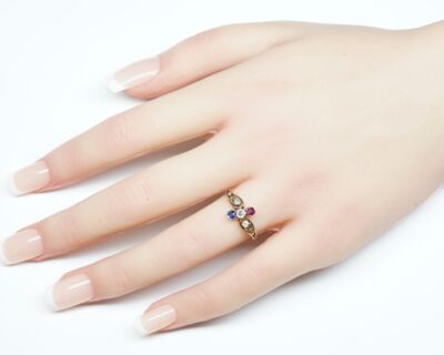 Antik Schmuck - Jugendstil Fingerring um 1900