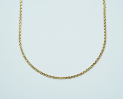Schmuck aus zweiter Hand - 18k Gelbgold Zopfkette