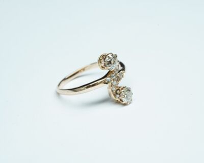 Antik Schmuck Fingerring - Toi e Moi um 1900