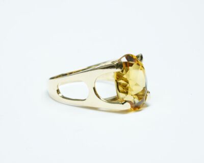 Schmuck aus zweiter Hand - 18k Gelbgold Fingerring mit Citrin