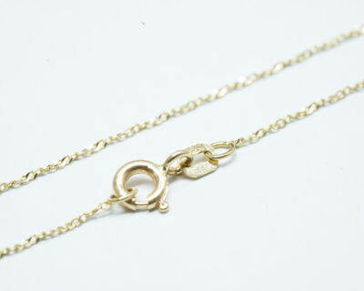 Secondhand Schmuck - Feine Flachpanzerkette 14k Gelbgold 47cm