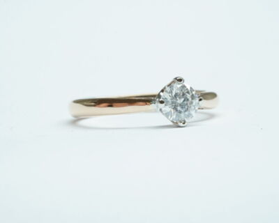 Secondhand Schmuck - Solitär Fingerring 18k Rosegold
