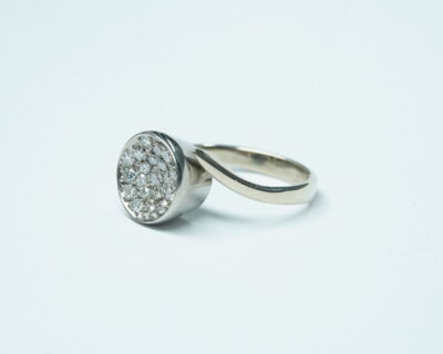 Second Hand Schmuck - 18k Weissgold Diamantring