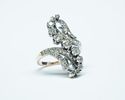 Jugendstil Fingerring 14 k - Antikschmuck