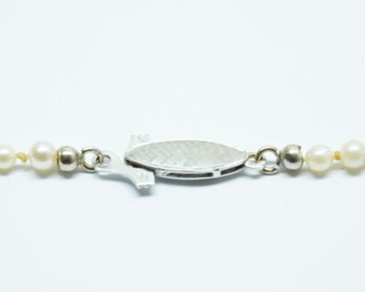 Secondhand Schmuck - Perlencollier mit 18k Goldverschluss