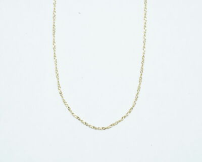 Secondhand Schmuck - Feine Flachpanzerkette 14k Gelbgold 47cm