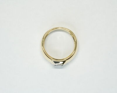 Secondhand Schmuck - Fingerring 18k Gelbgold mit Edelstein unbekannt