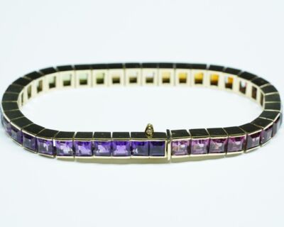 Second Hand Schmuck -14k Gelbgold Multicolor Armband