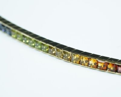 Second Hand Schmuck -14k Gelbgold Multicolor Armband