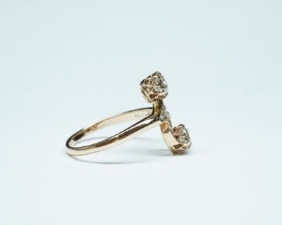 Antik Schmuck Fingerring - Toi e Moi um 1900
