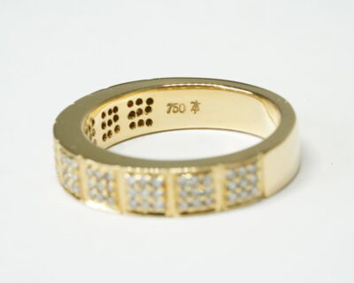 Secondhand Schmuck - Fingerring 18k Gelbgold mit 81 Diamanten
