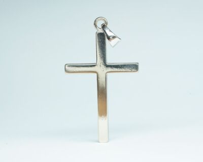 Schmuck aus zweiter Hand - 18k Weissgold Kreuz-Anhänger