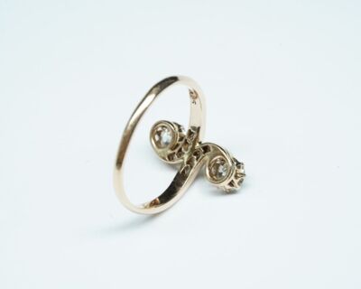Antik Schmuck Fingerring - Toi e Moi um 1900