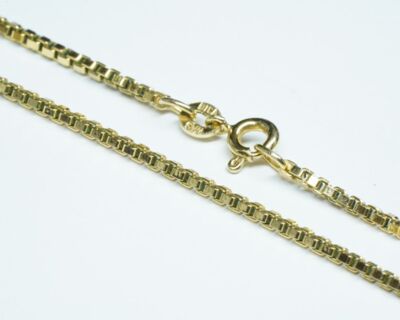 Schmuck aus zweiter Hand - Venezianerkette Gelbgold 8k mit 18k Citrin Anhänger
