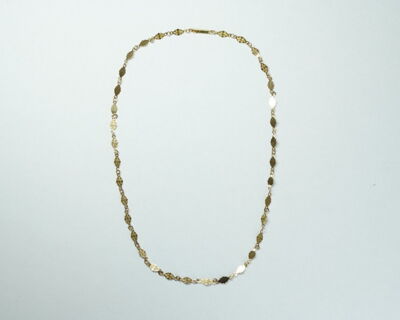 Secondhand Schmuck - Feine Halskette 18k Gelbgold 47cm