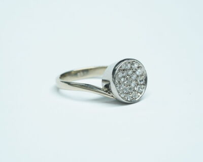 Second Hand Schmuck - 18k Weissgold Diamantring